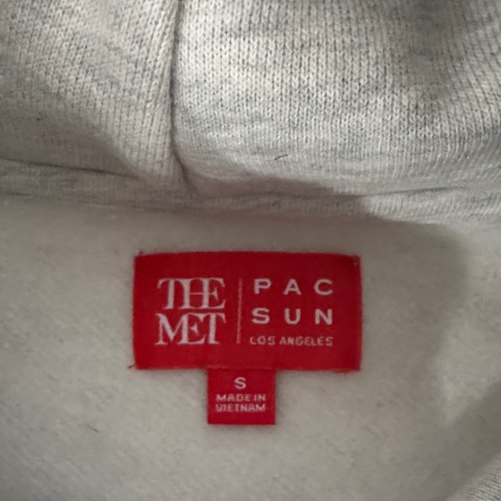 PacSun The Met Academy Hoodie Heather Grey size small - Picture 2 of 7